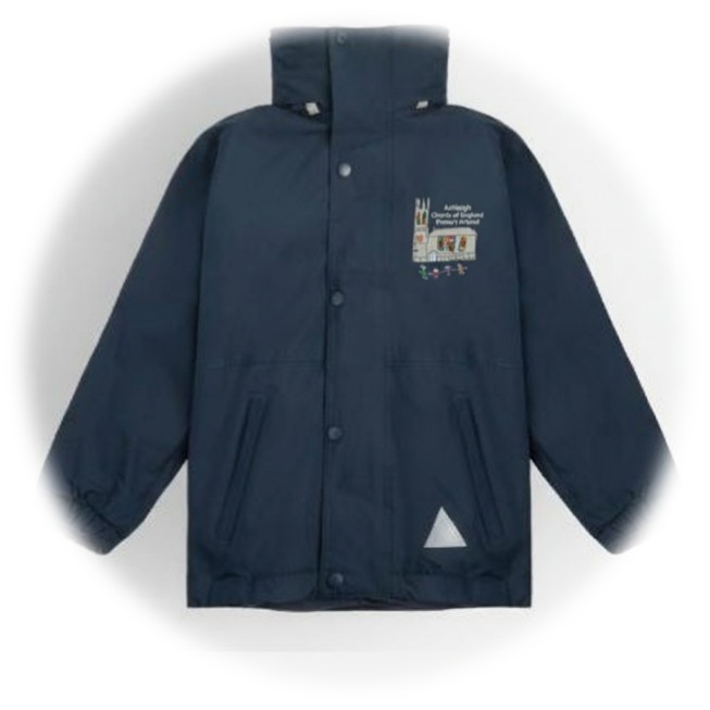 Navy Blue Jacket with Logo