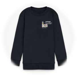 Navy Sweatshirt with Logo